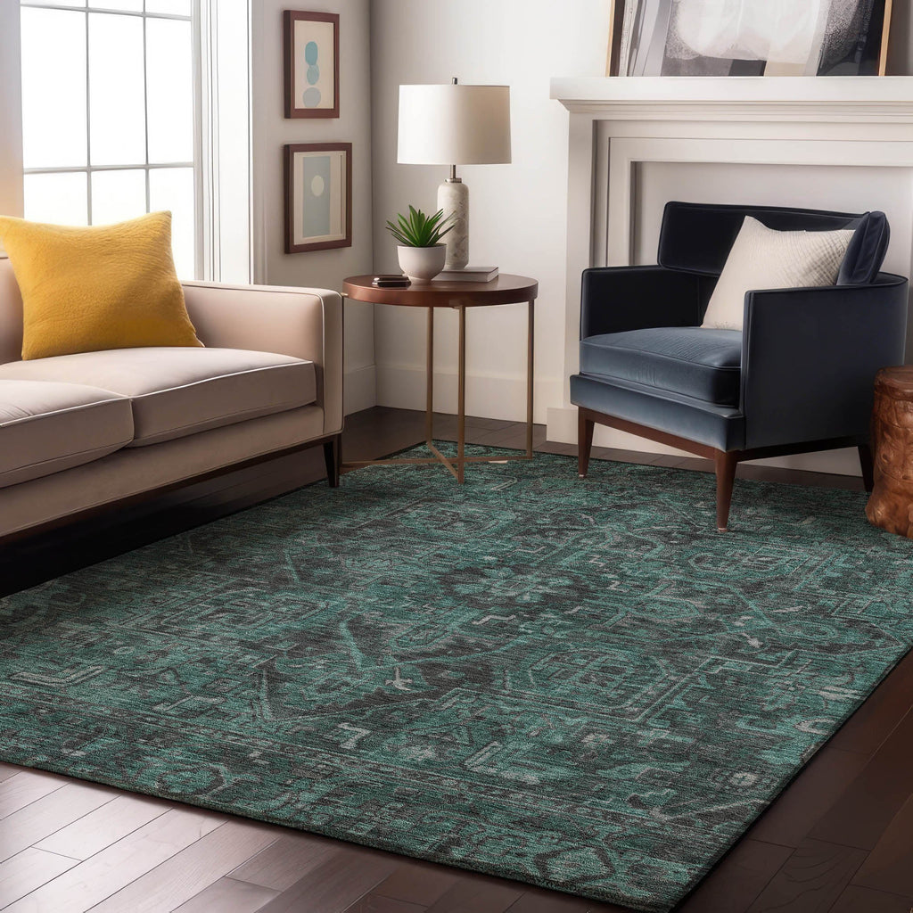 addison mayfield amf571 turquoise rug