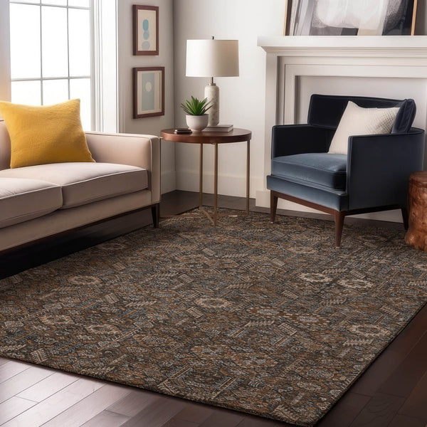 addison mayfield amf574 chocolate rug