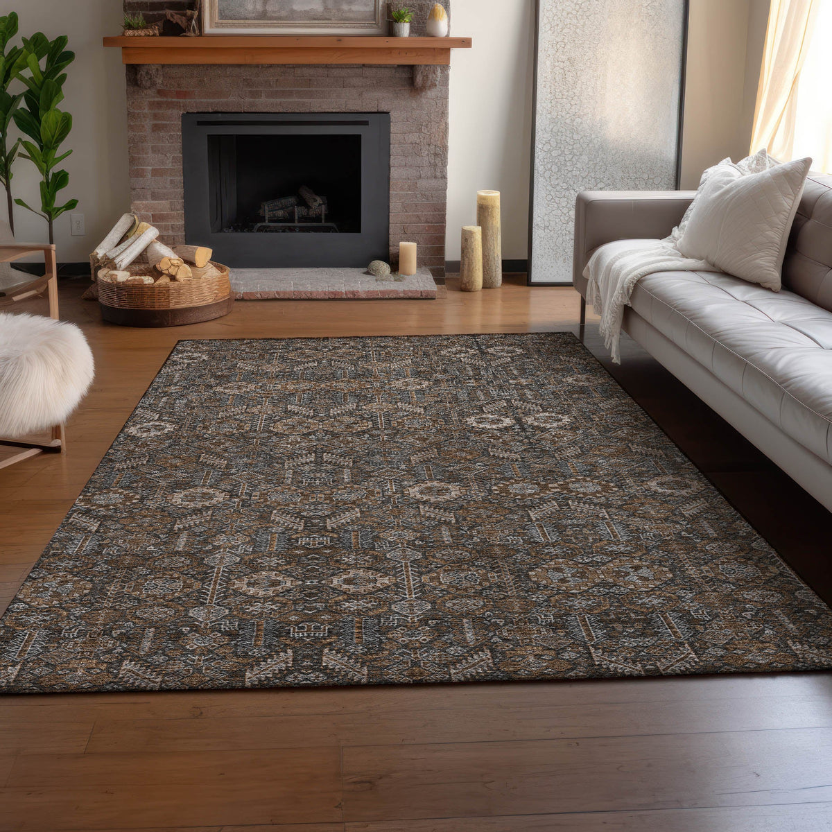 addison mayfield amf574 chocolate rug