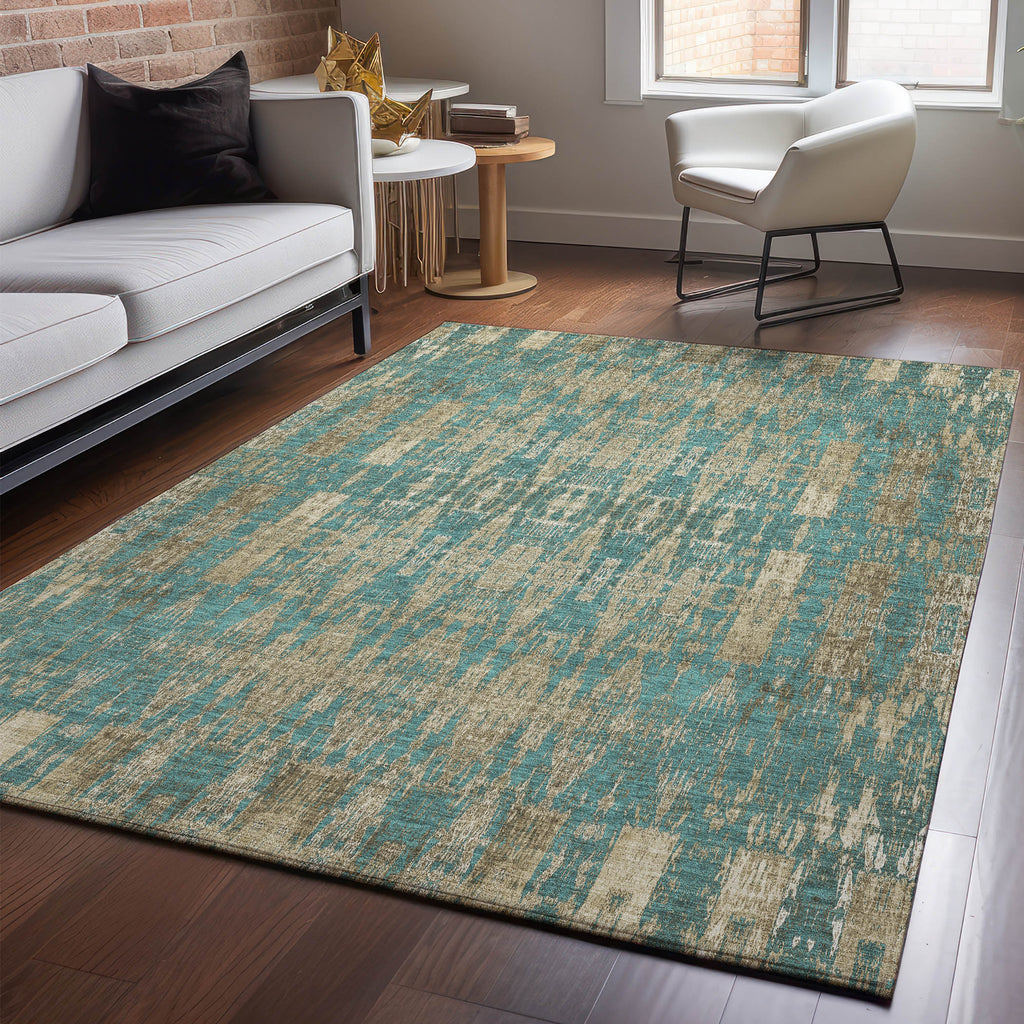 addison mayfield amf580 teal rug