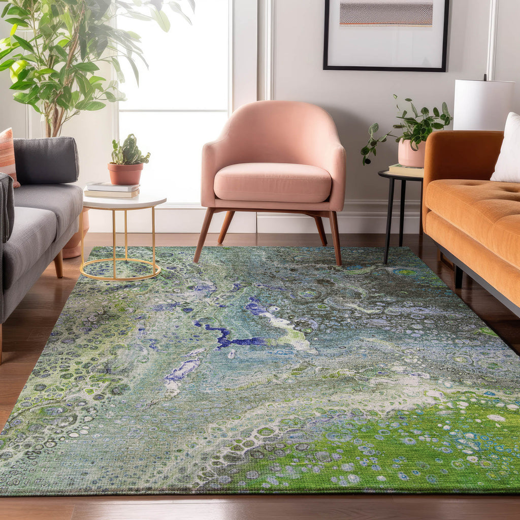 addison mayfield amf588 green rug