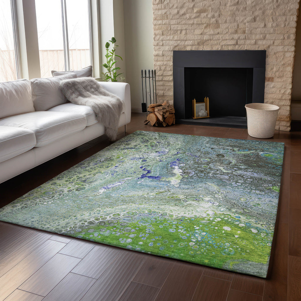 addison mayfield amf588 green rug