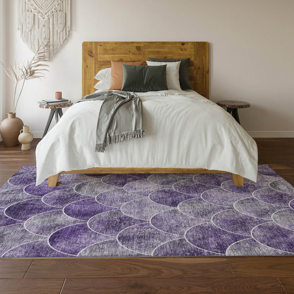 addison mayfield amf594 purple rug