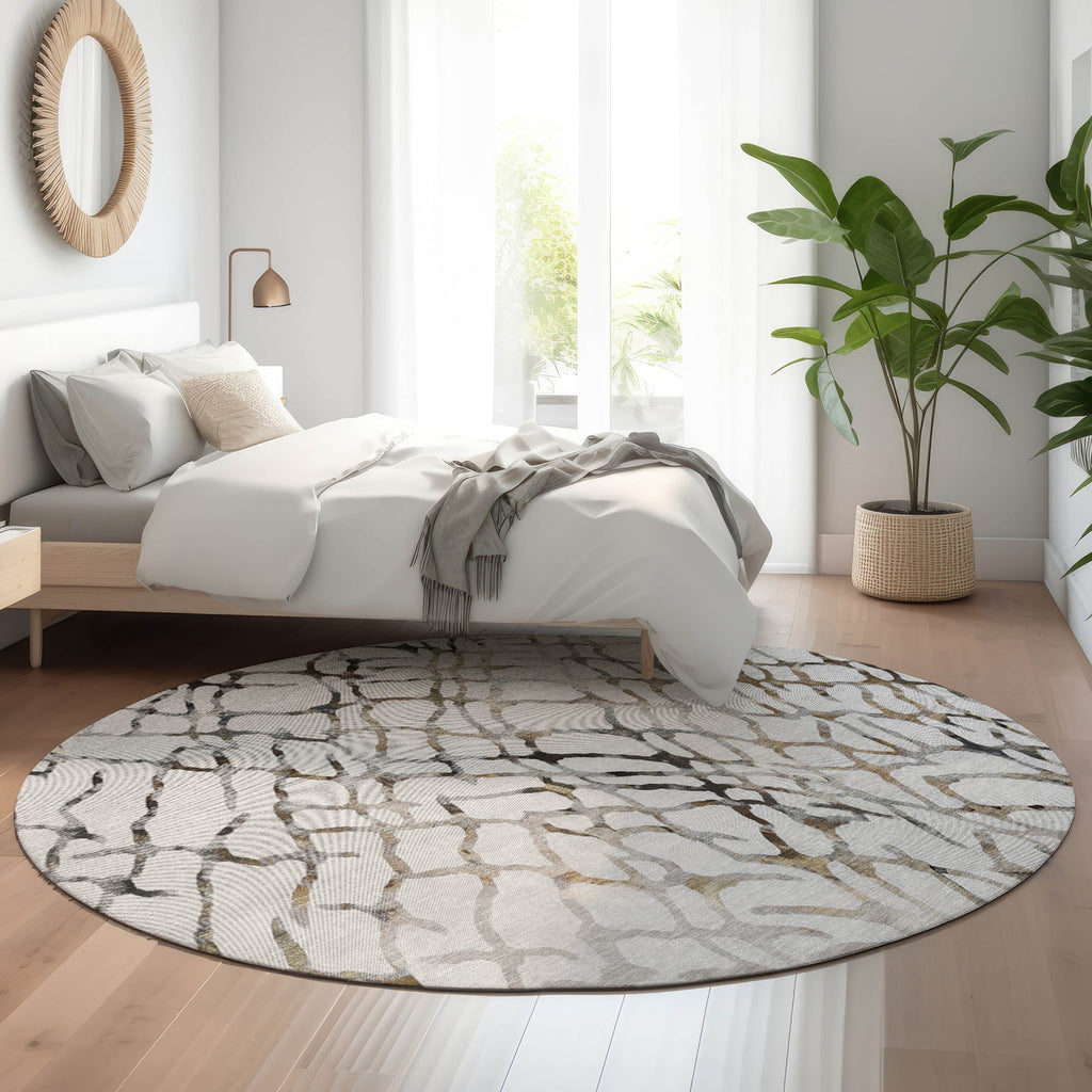 addison mayfield amf609 silver rug