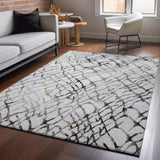 addison mayfield amf609 silver rug
