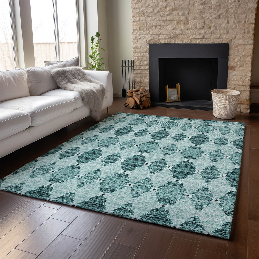 addison mayfield amf610 teal rug