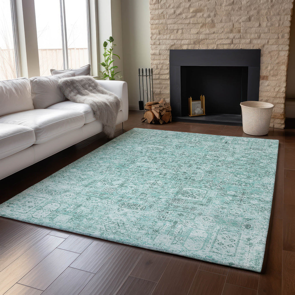 addison mayfield amf611 teal rug