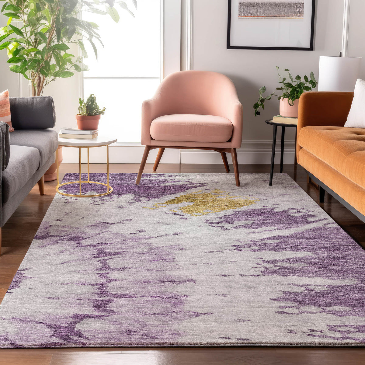 addison mayfield amf614 purple rug