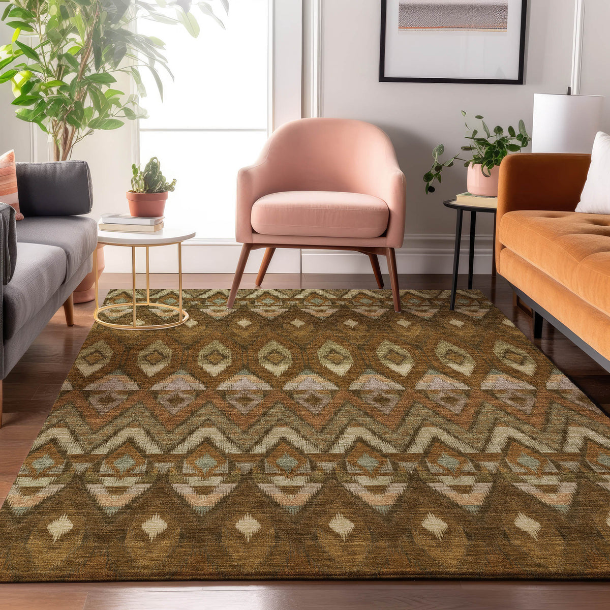 addison mayfield amf617 brown rug