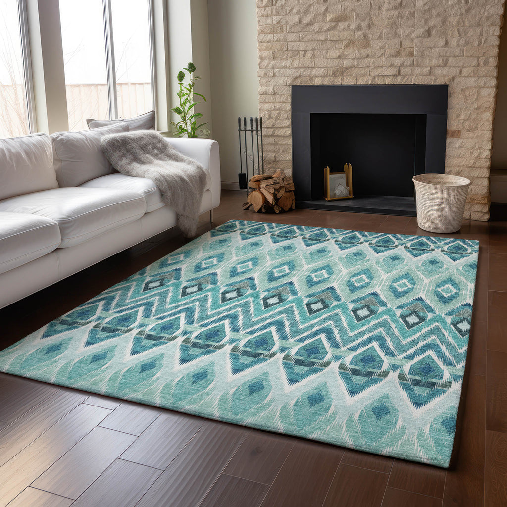 addison mayfield amf617 teal rug