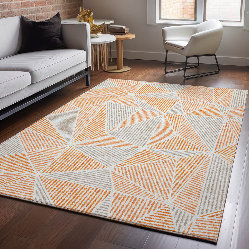 addison mayfield amf618 orange rug