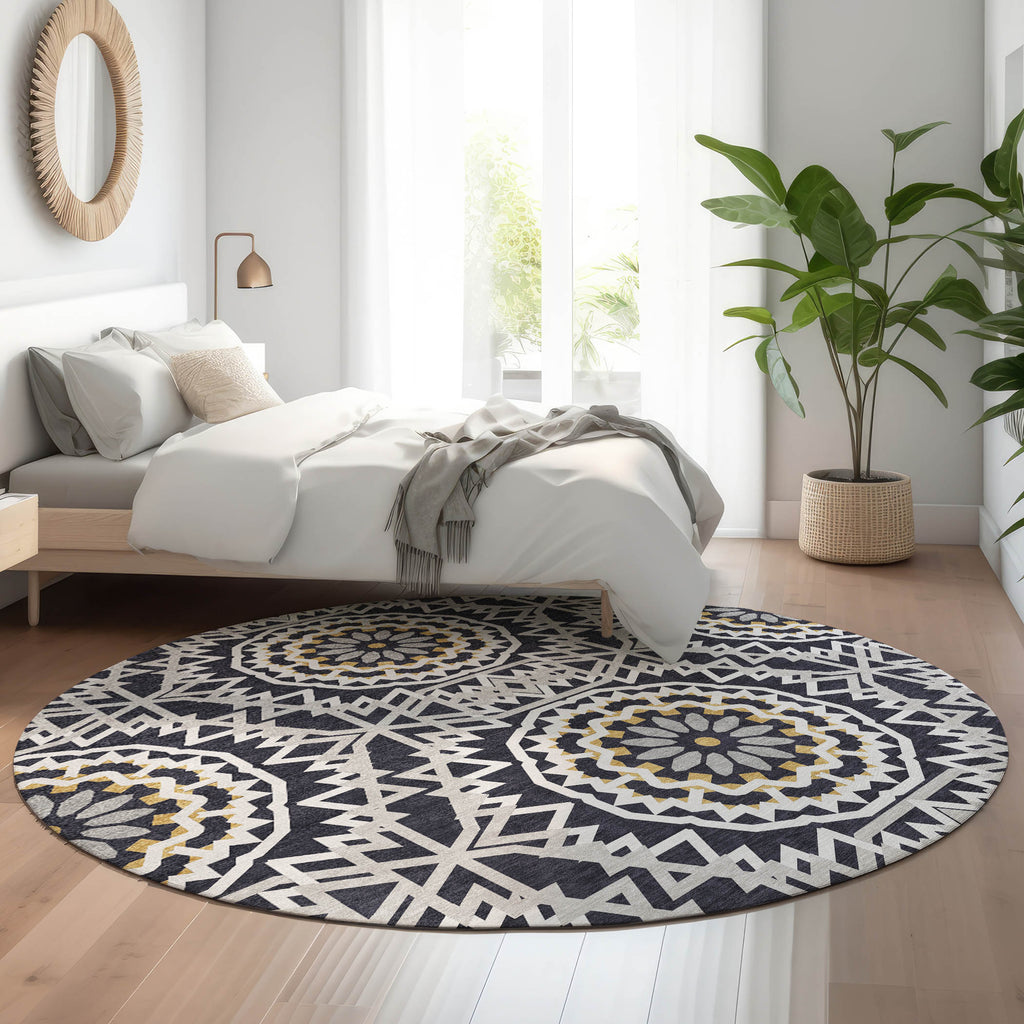 addison mayfield amf619 black rug