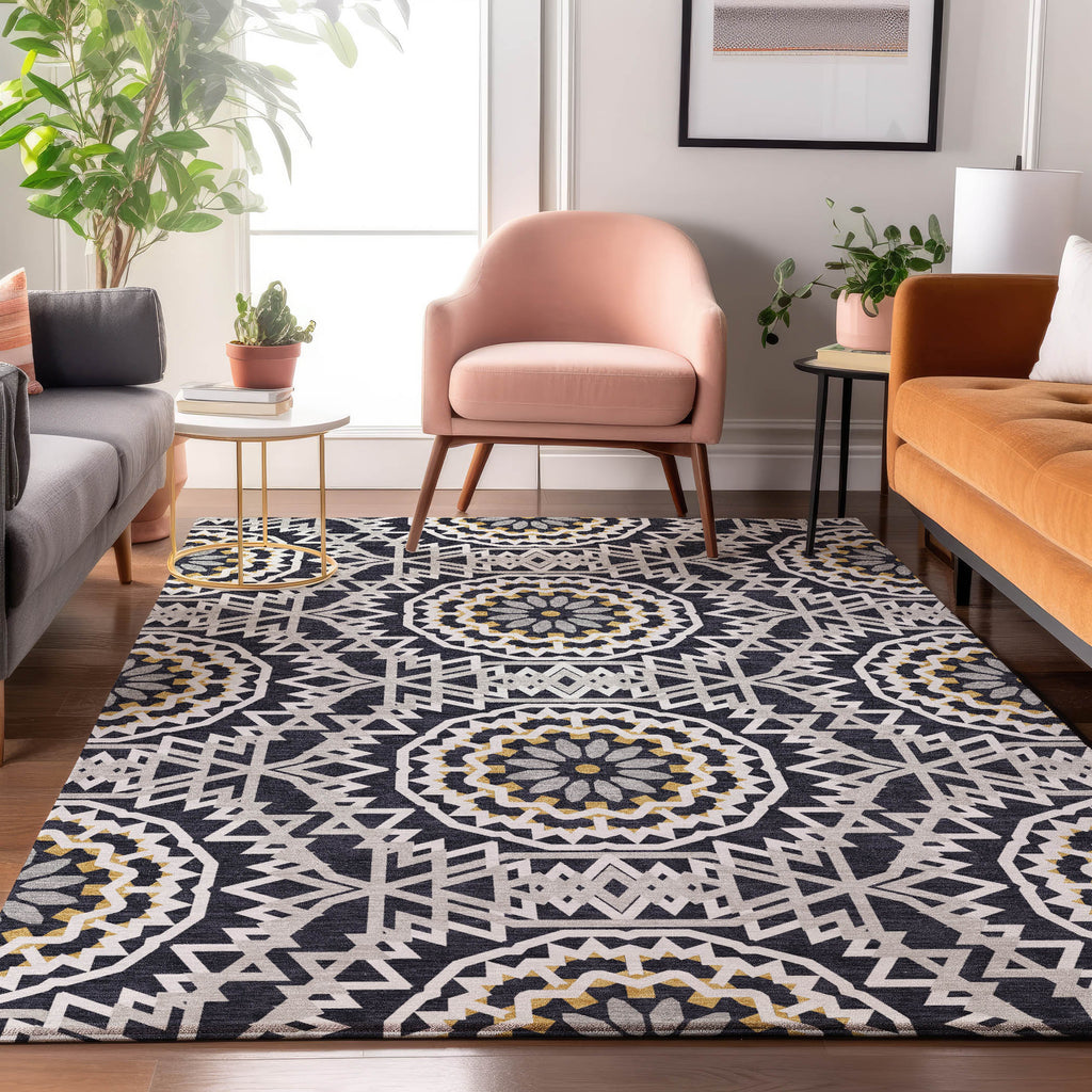 addison mayfield amf619 black rug