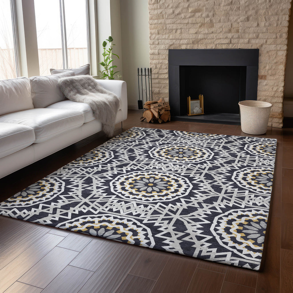 addison mayfield amf619 black rug