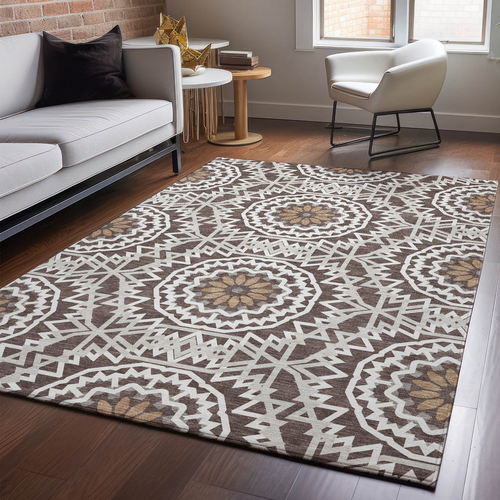 addison mayfield amf619 chocolate rug