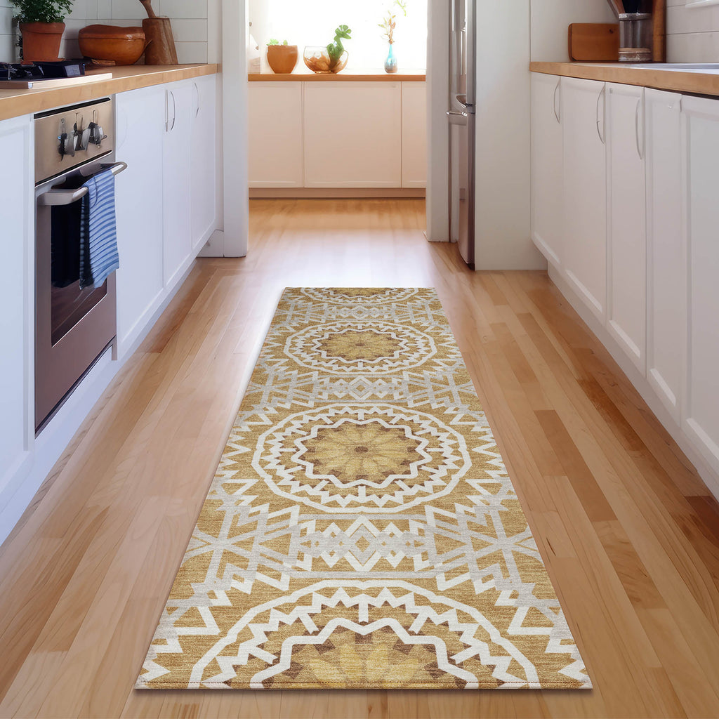 addison mayfield amf619 gold rug