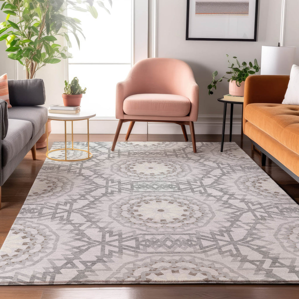 addison mayfield amf619 silver rug