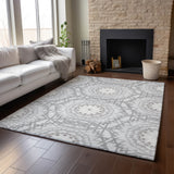 addison mayfield amf619 silver rug