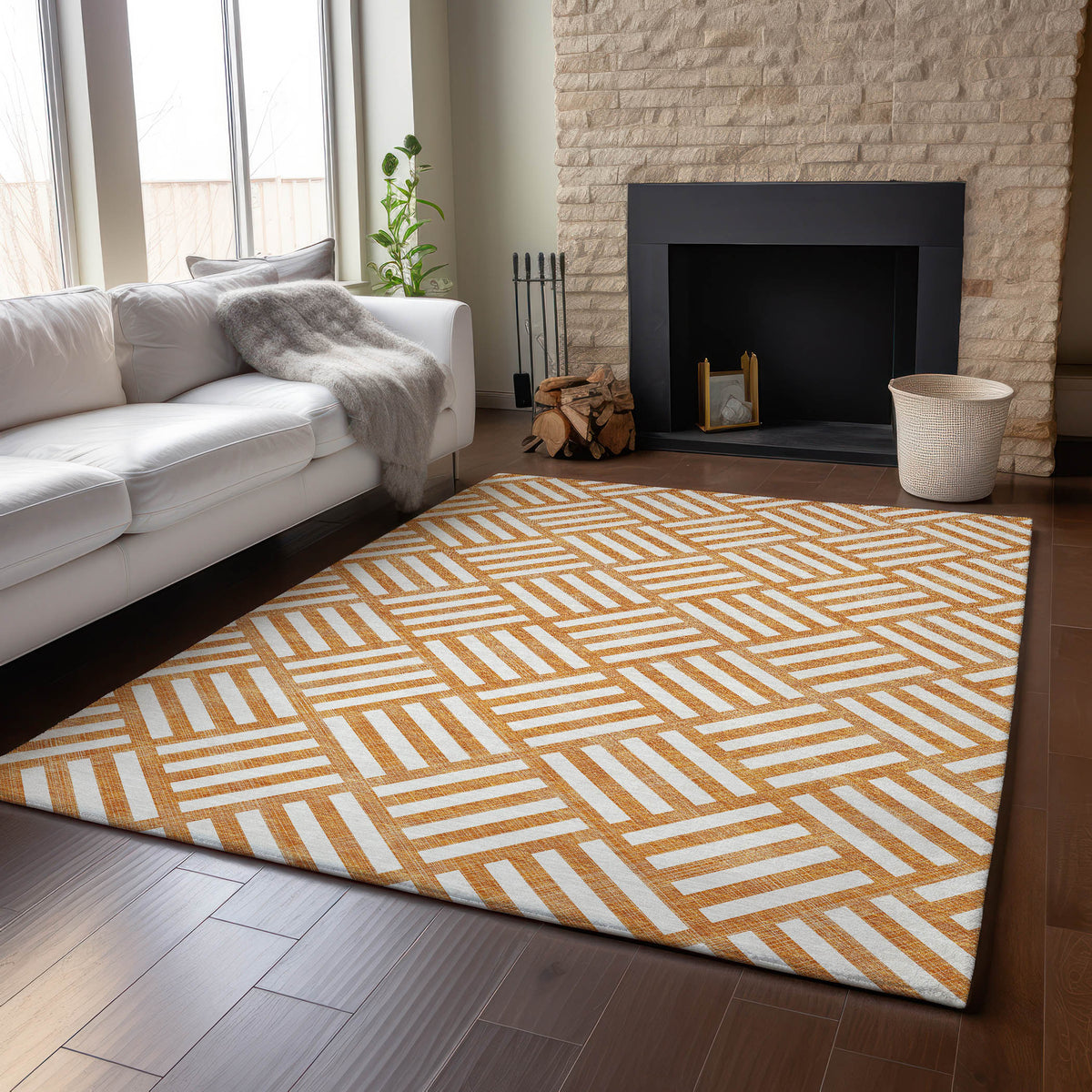 addison mayfield amf620 orange rug