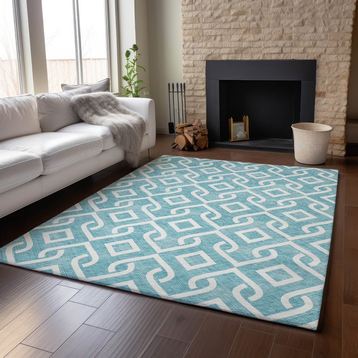 addison mayfield amf621 teal rug