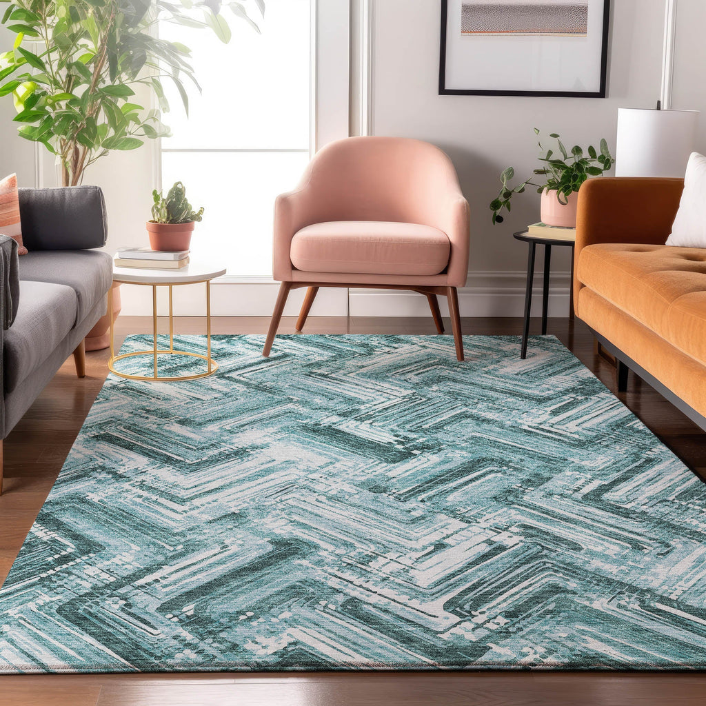 addison mayfield amf630 teal rug