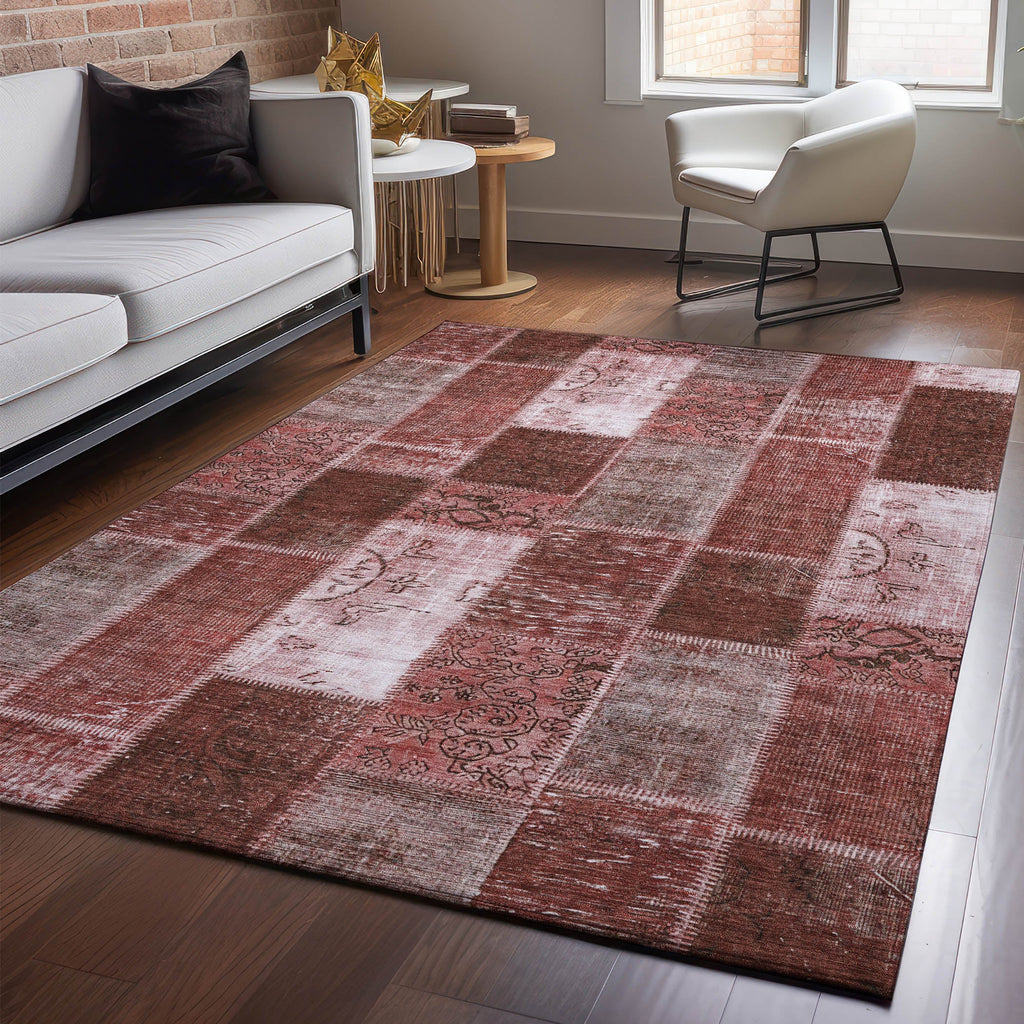 addison mayfield amf631 burgundy rug