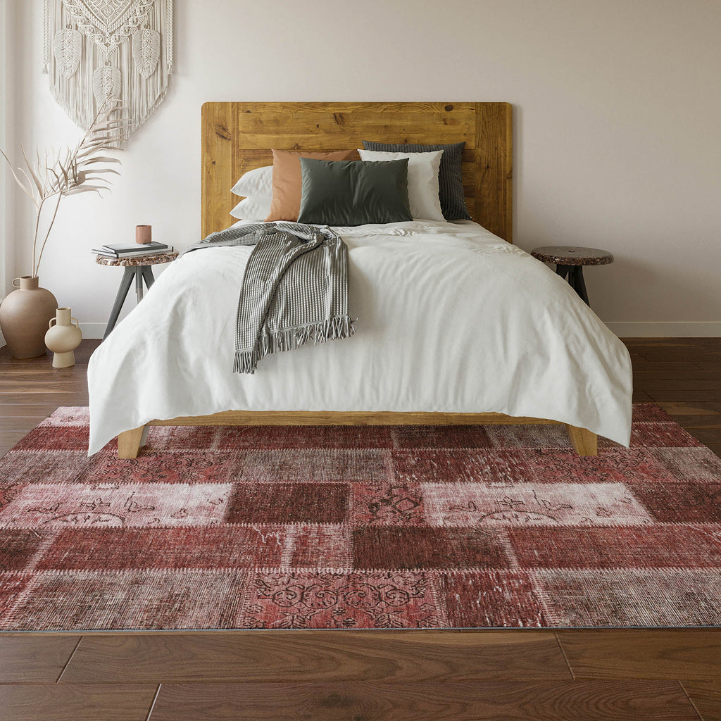 addison mayfield amf631 burgundy rug