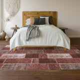 addison mayfield amf631 burgundy rug