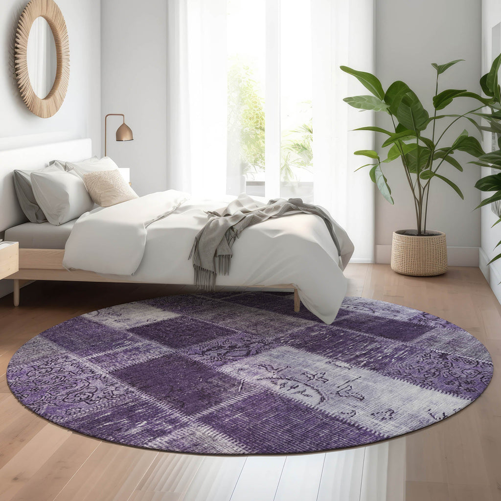 addison mayfield amf631 purple rug