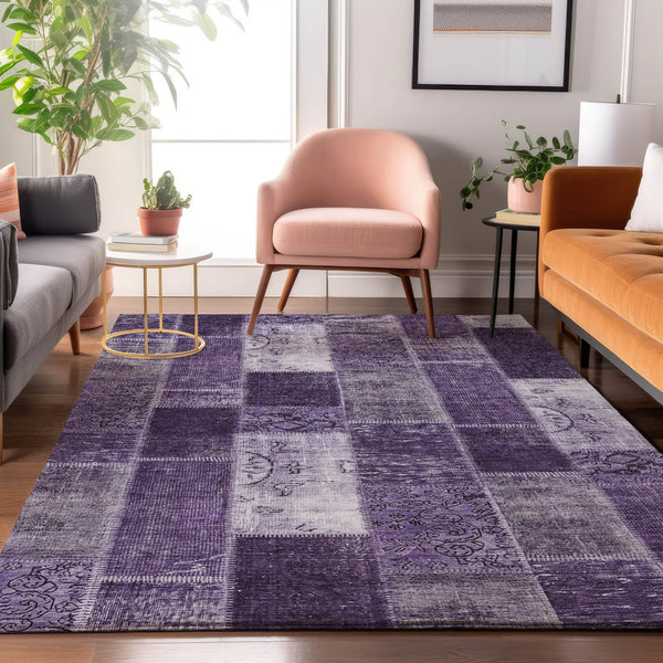 addison mayfield amf631 purple rug