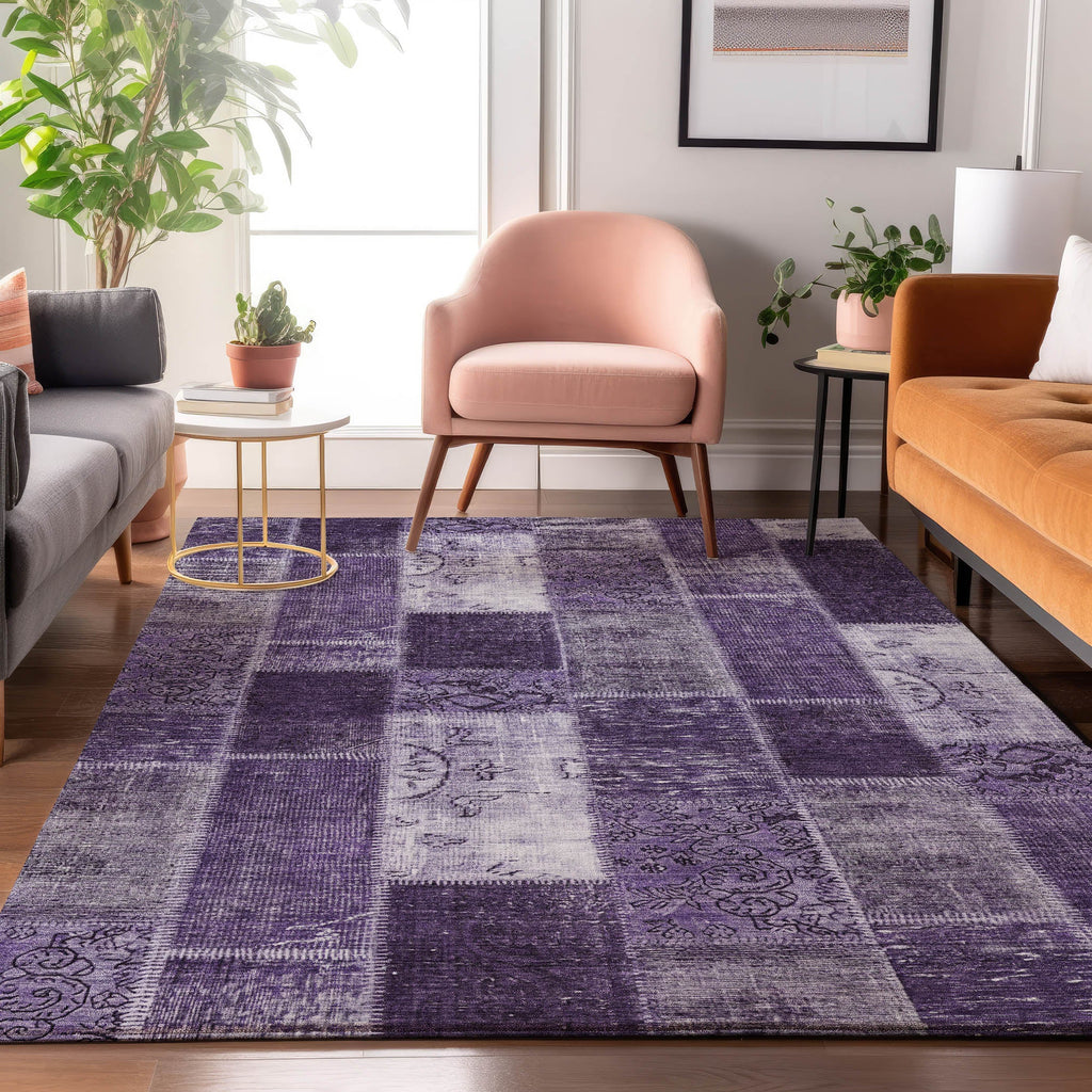 addison mayfield amf631 purple rug
