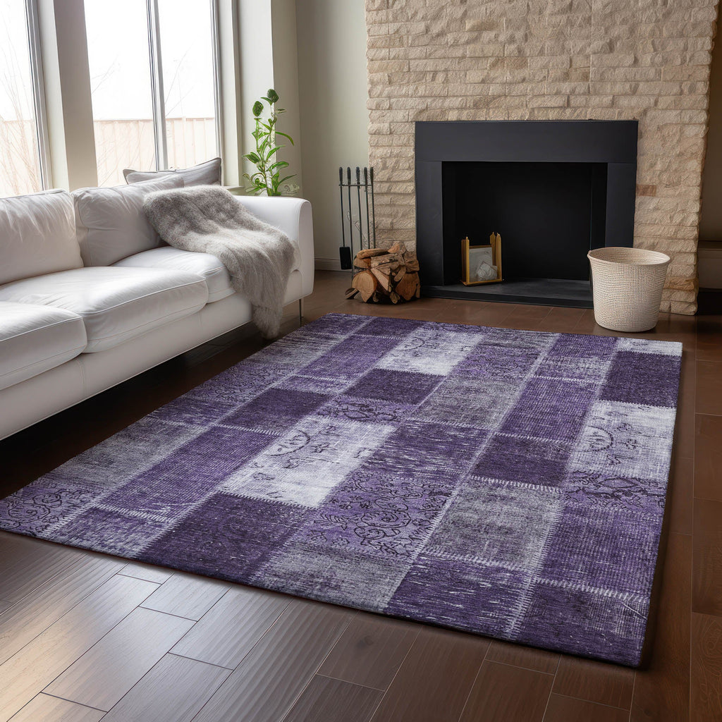 addison mayfield amf631 purple rug
