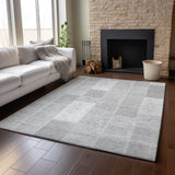 addison mayfield amf631 silver rug
