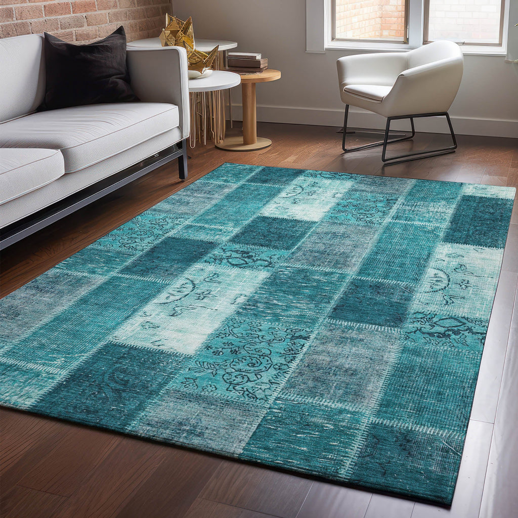 addison mayfield amf631 teal rug