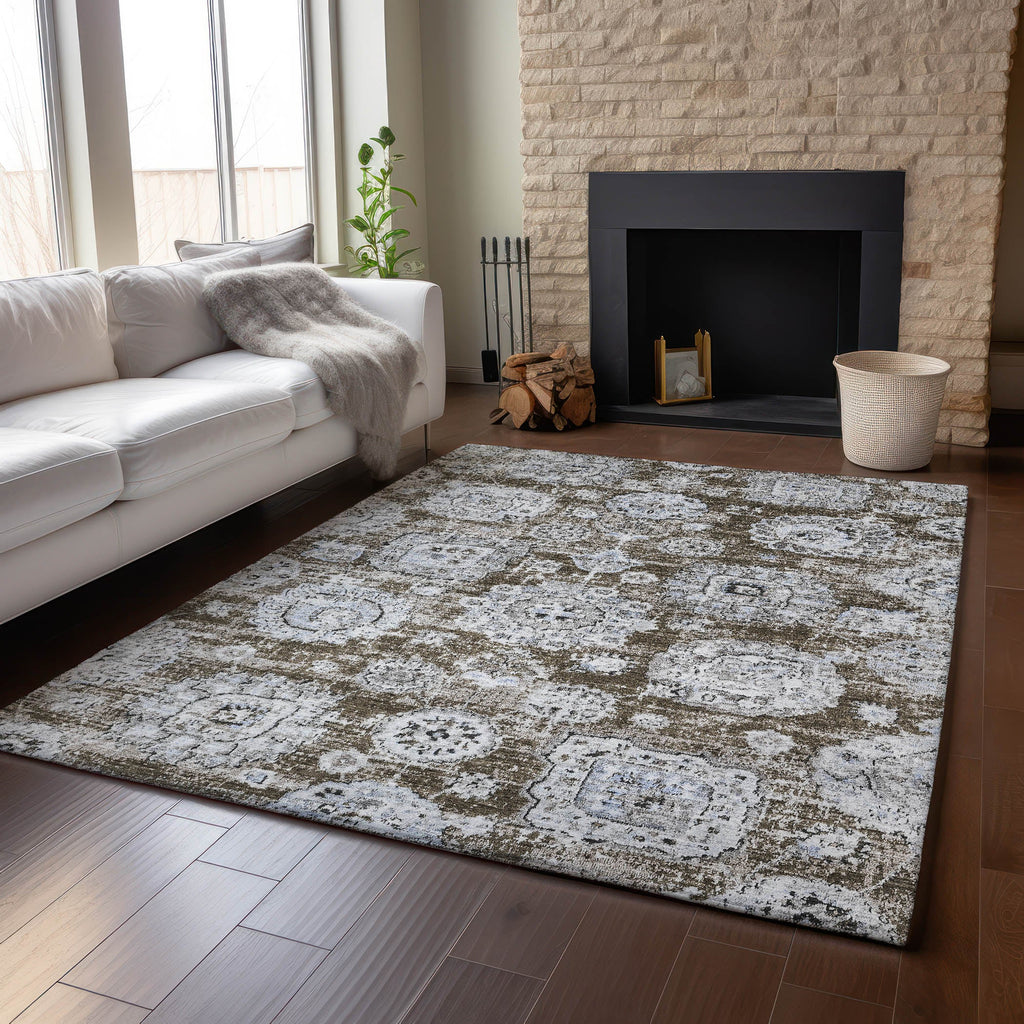 addison mayfield amf634 chocolate rug