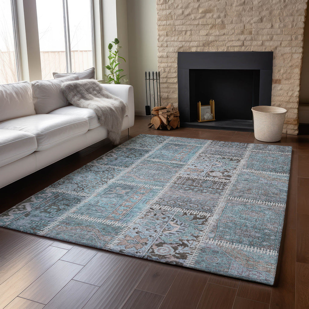 addison mayfield amf635 teal rug