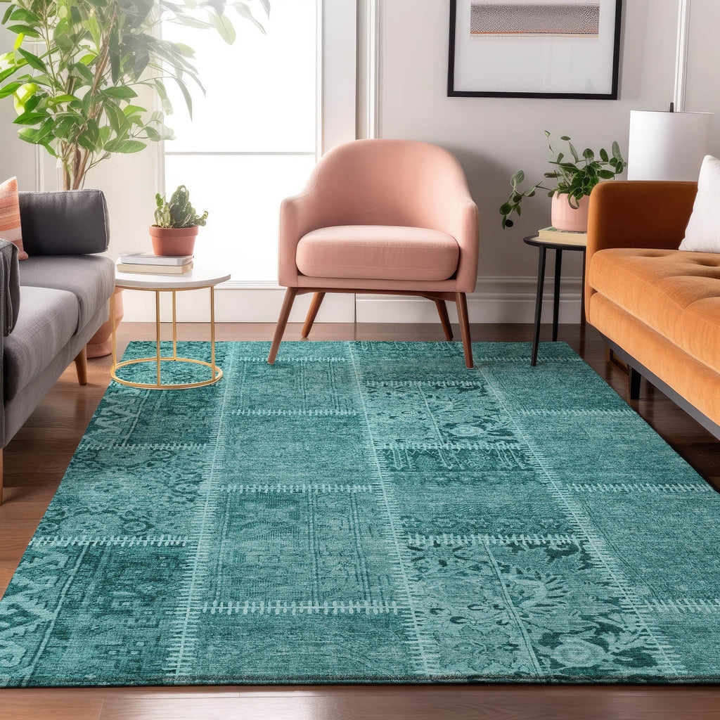 addison mayfield amf635 turquoise rug