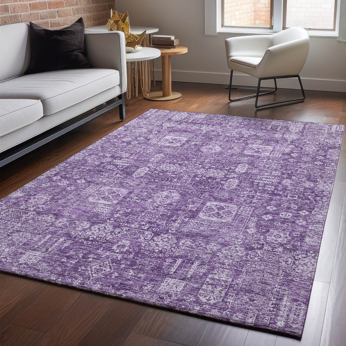 addison mayfield amf637 purple rug