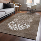 addison mayfield amf643 chocolate rug