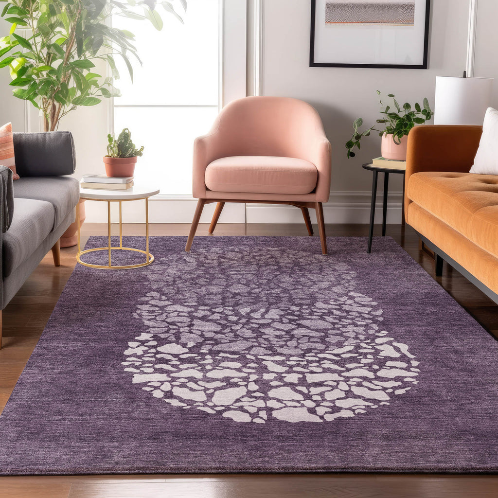 addison mayfield amf643 eggplant rug