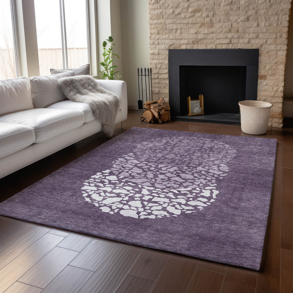 addison mayfield amf643 eggplant rug