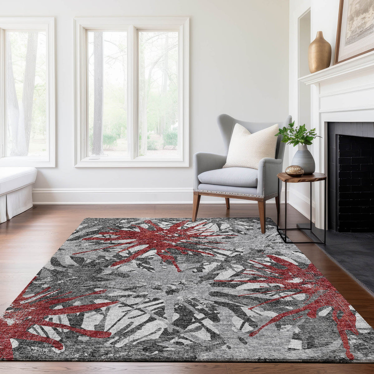 addison mayfield amf77 red rug
