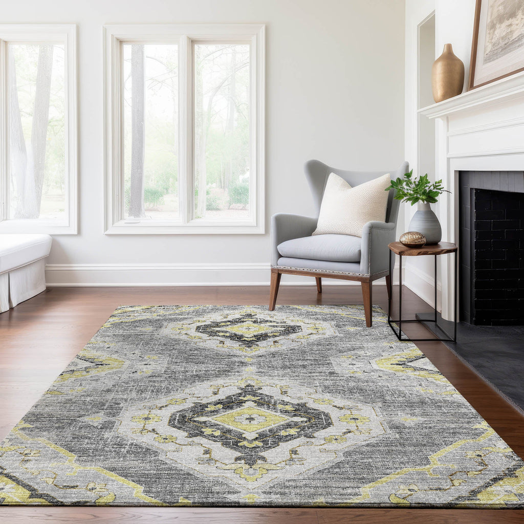 addison mayfield amf91 silver rug