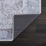 Hauteloom Rosman SAMAROSMA50 Sky Blue Machine Made Chenille-Polyester Rug