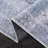 Hauteloom Rosman SAMAROSMA50 Sky Blue Machine Made Chenille-Polyester Rug