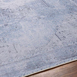 Hauteloom Rosman SAMAROSMA50 Sky Blue Machine Made Chenille-Polyester Rug