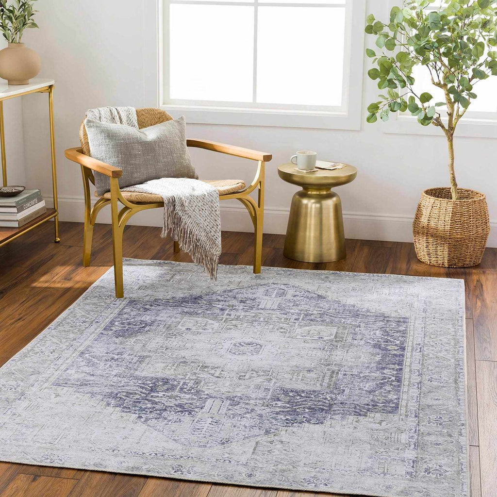Hauteloom Rosman SAMAROSMA92 Olive Machine Made Chenille-Polyester Rug