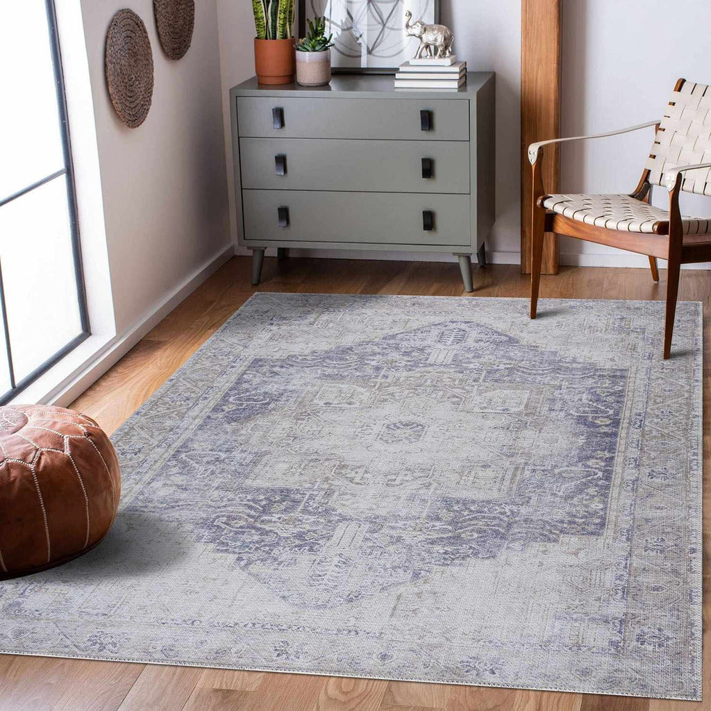Hauteloom Rosman SAMAROSMA92 Olive Machine Made Chenille-Polyester Rug