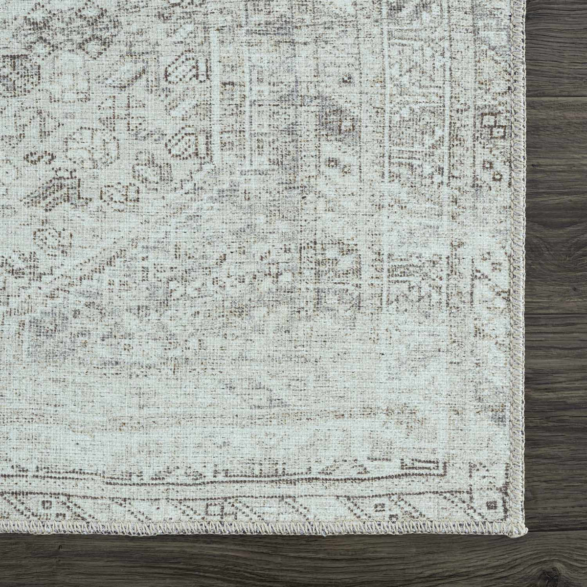 Hauteloom Barny SAMABARNYA1 Off White Machine Made Polyester Rug