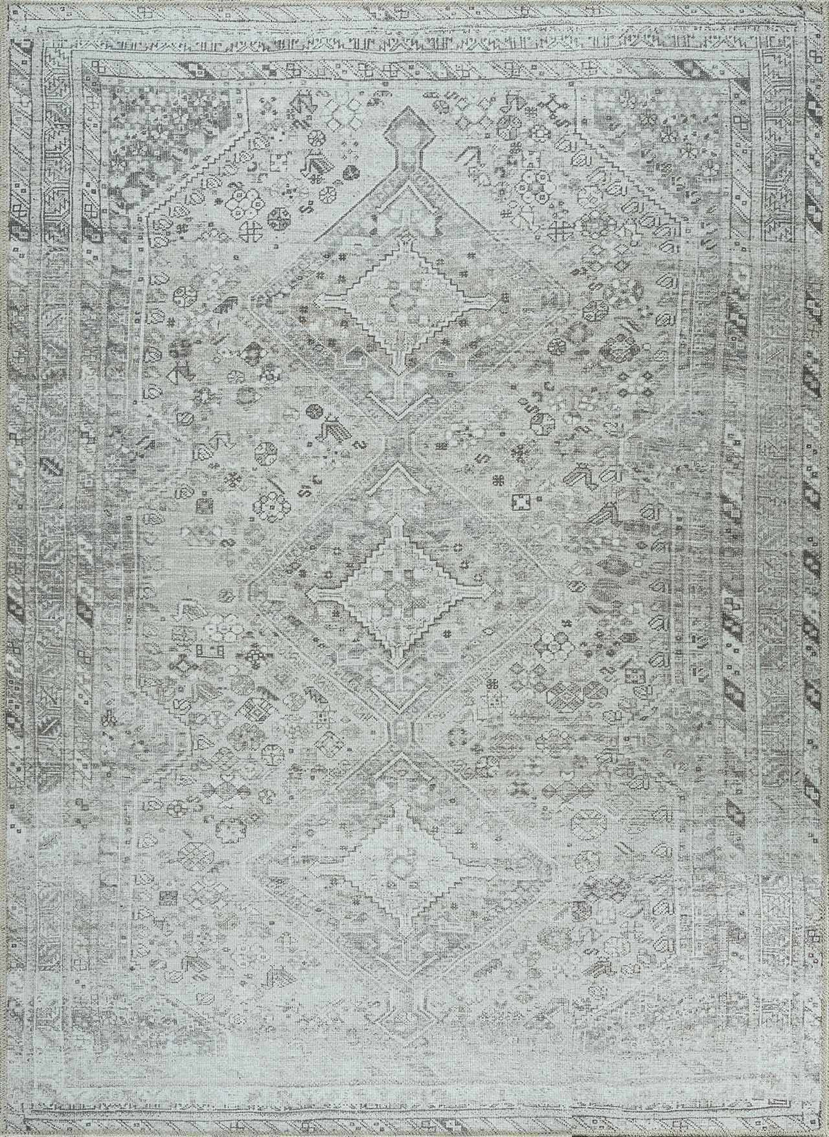 Hauteloom Barny SAMABARNYA1 Off White Machine Made Polyester Rug